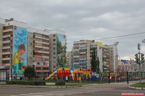 граффити в Салавате на домах большие